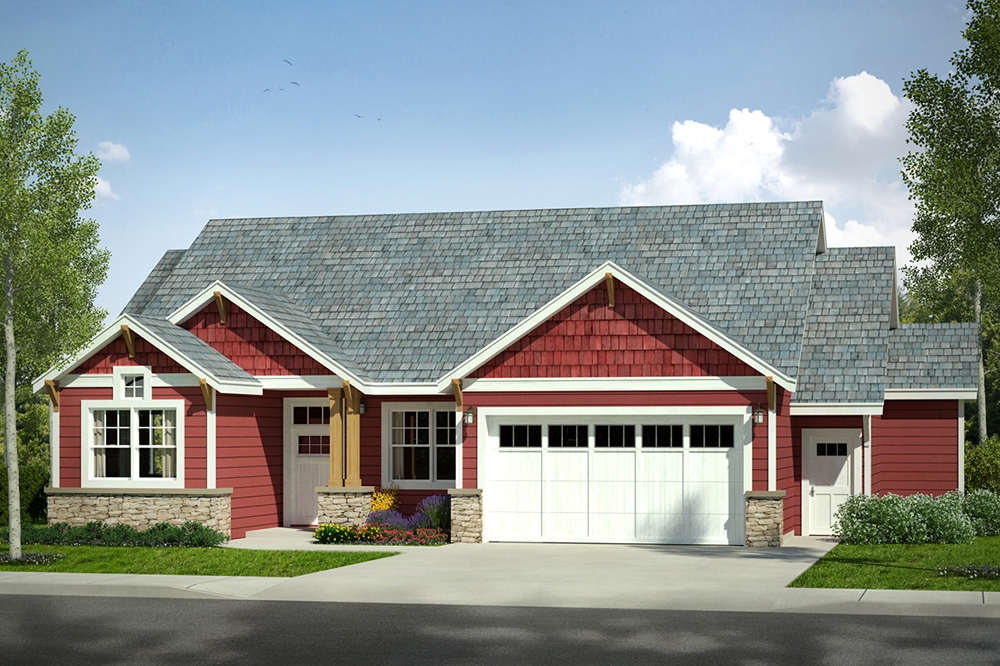 3-Bedroom, 1791 Sq Ft Craftsman House Plan - 108-1813 - Front Exterior