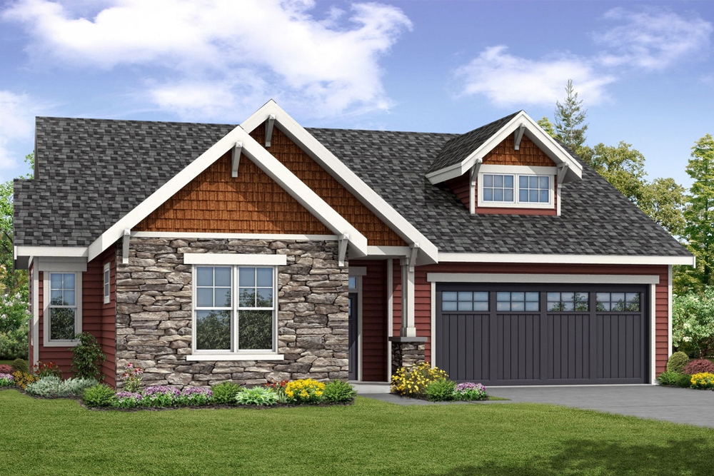 3-Bedroom, 1963 Sq Ft Cottage Home Plan - 108-1859 - Main Exterior
