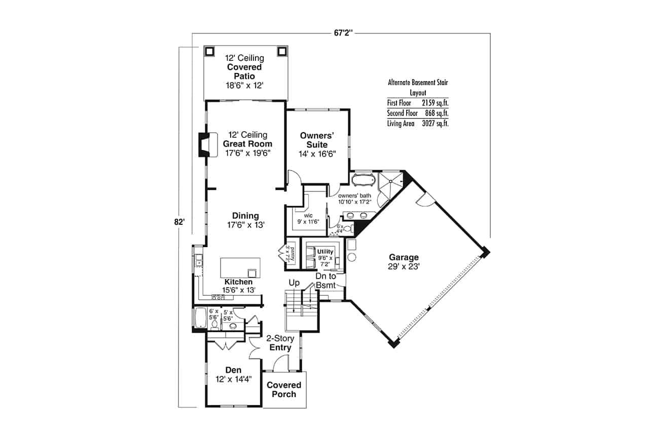 Basement Option Stair Location