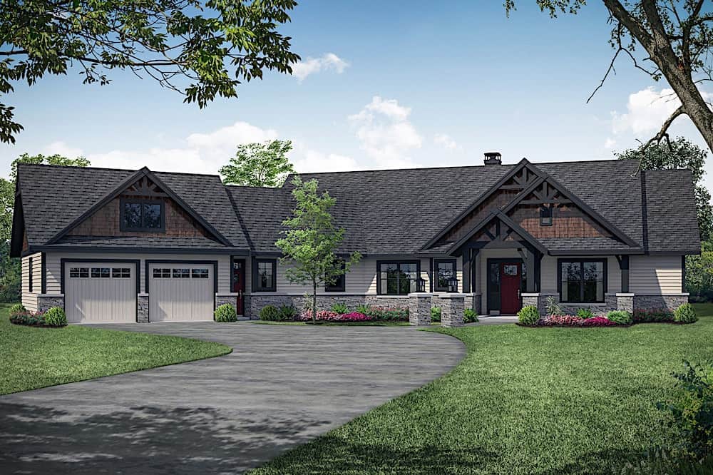 3-Bedroom, 2652 Sq Ft Ranch Home - Plan #108-1912 - Main Exterior