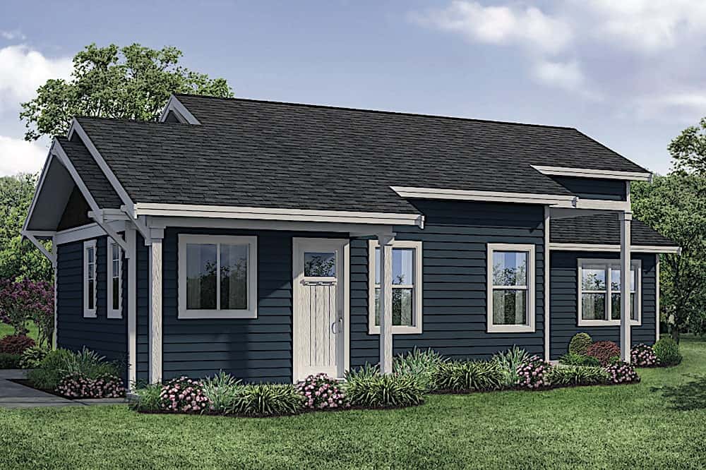 2-Bedroom, 1080 Sq Ft Ranch Home - Plan #108-1913 - Main Exterior