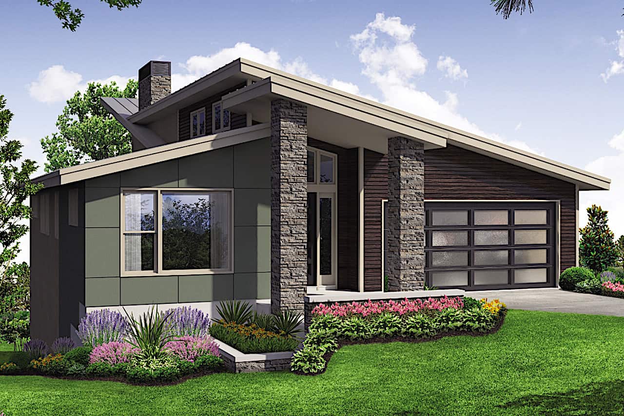 4-Bedroom, 2928 Sq Ft Mid-Century Modern Home - Plan #108-1923 - Main Exterior