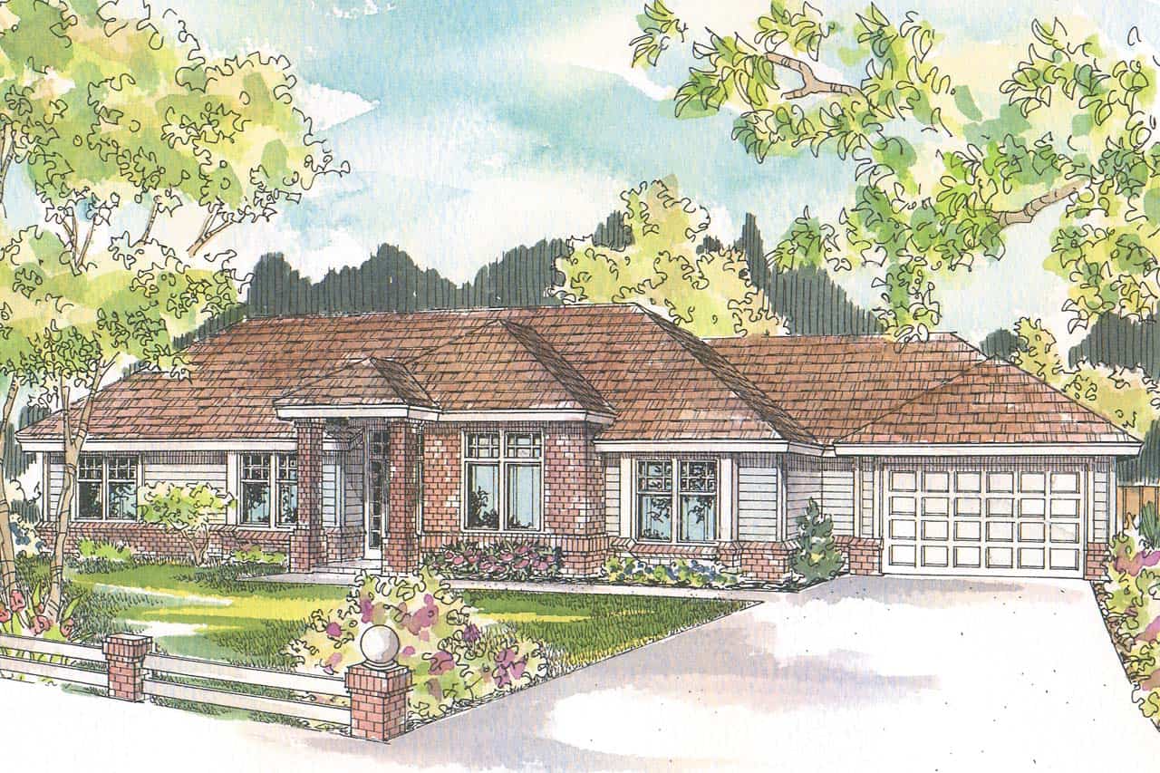 3-Bedroom, 2592 Sq Ft Ranch Home - Plan #108-1966 - Main Exterior