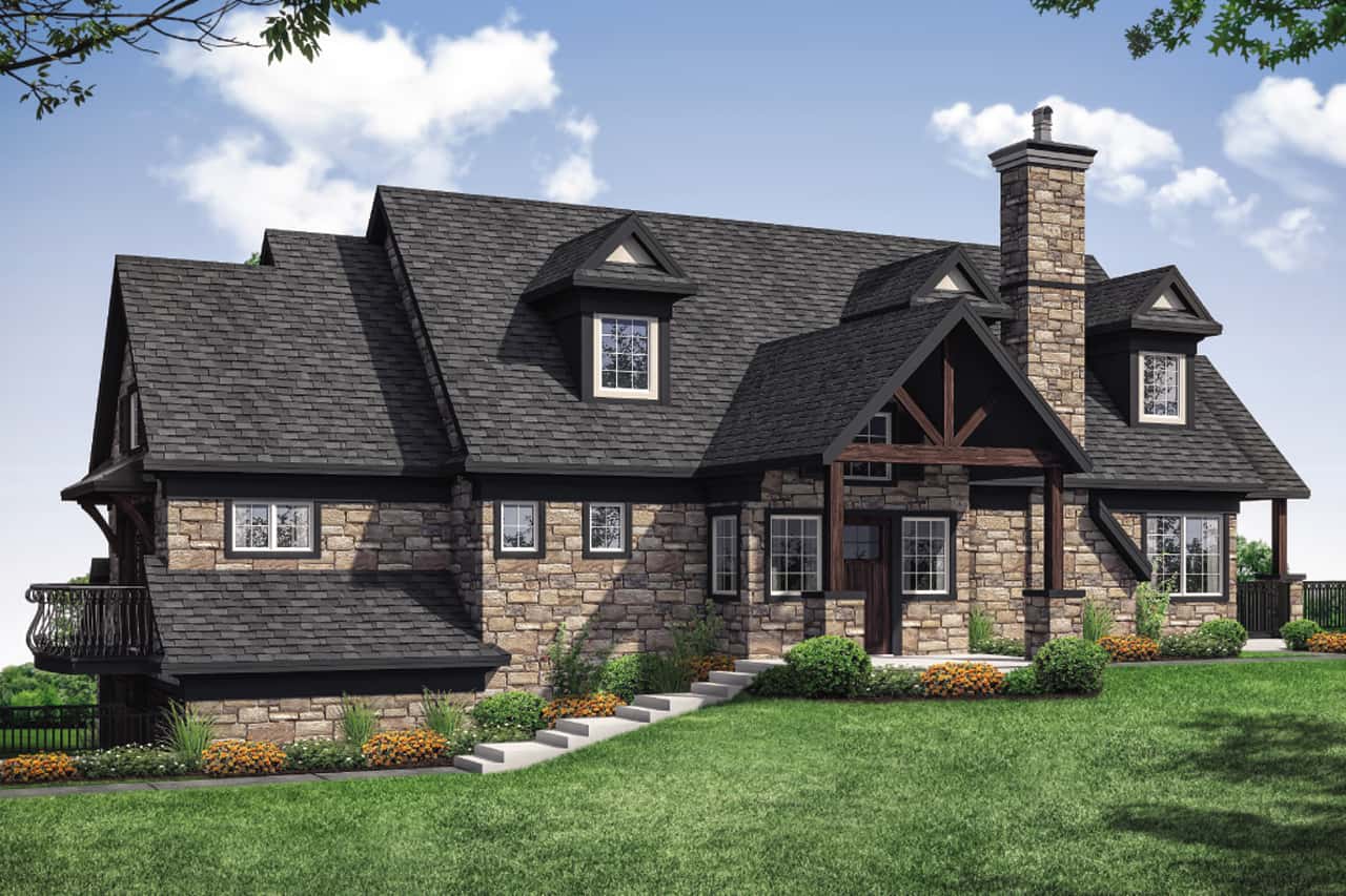 1-Bedroom, 1802 Sq Ft European House - Plan #108-1986 - Front Exterior