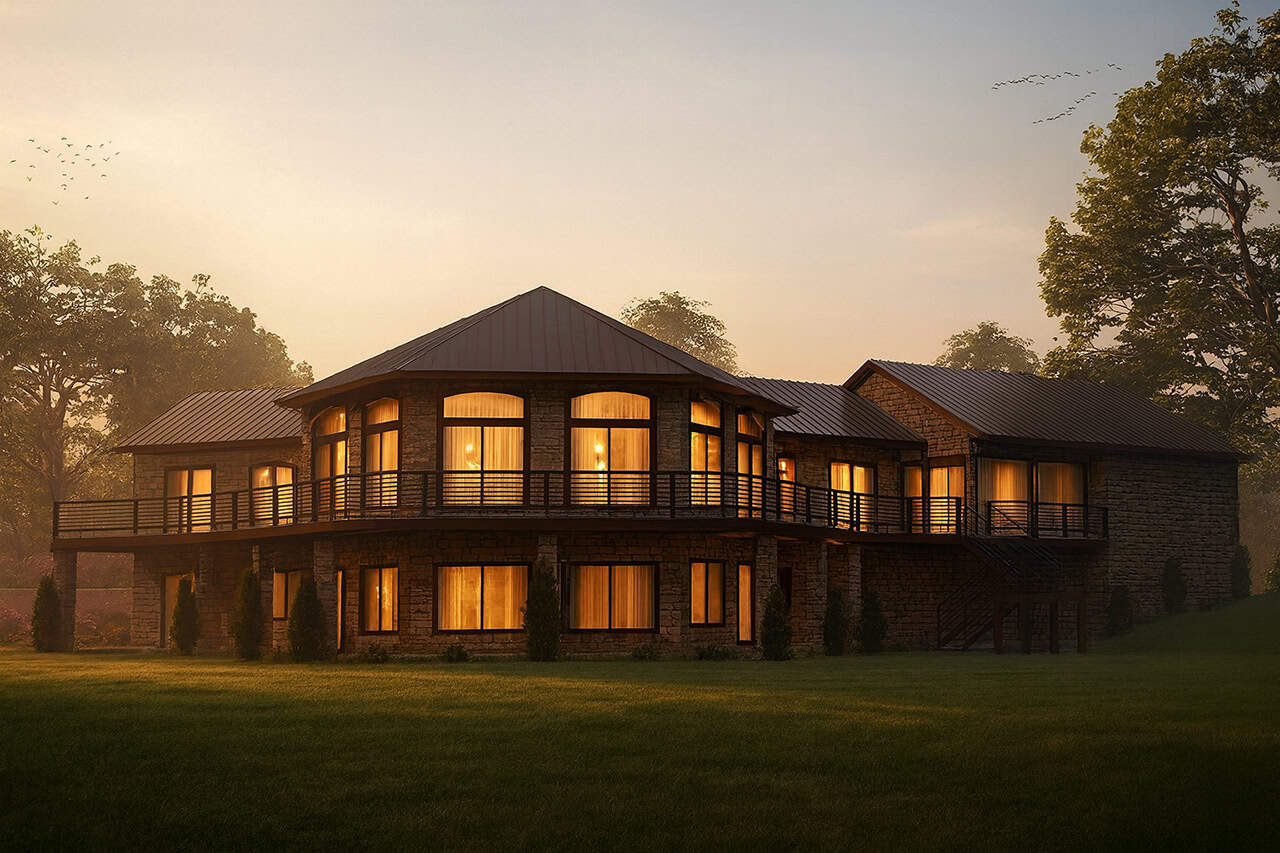 4-Bedroom, 4461 Sq Ft European Home Plan - 108-2017 - Main Exterior