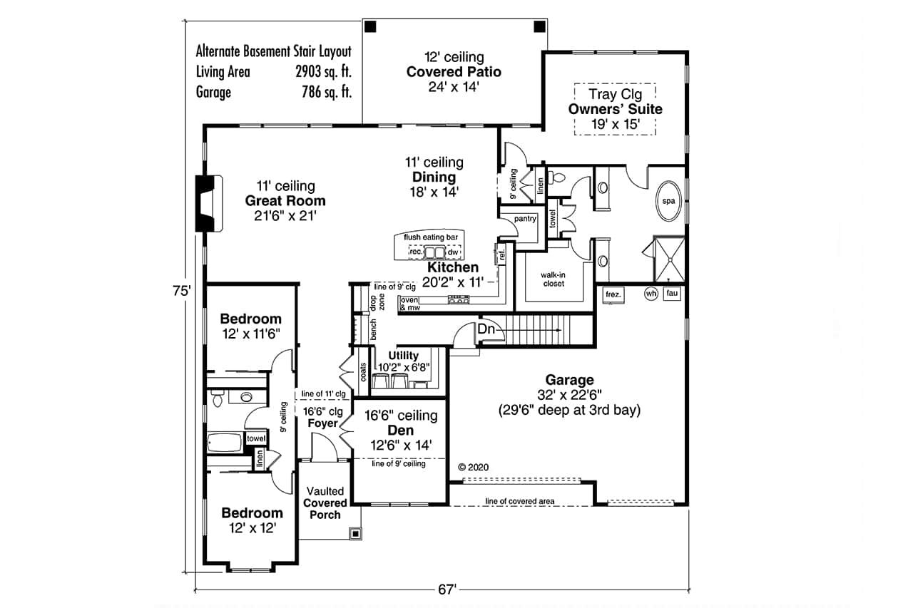 Basement Option Stair Location