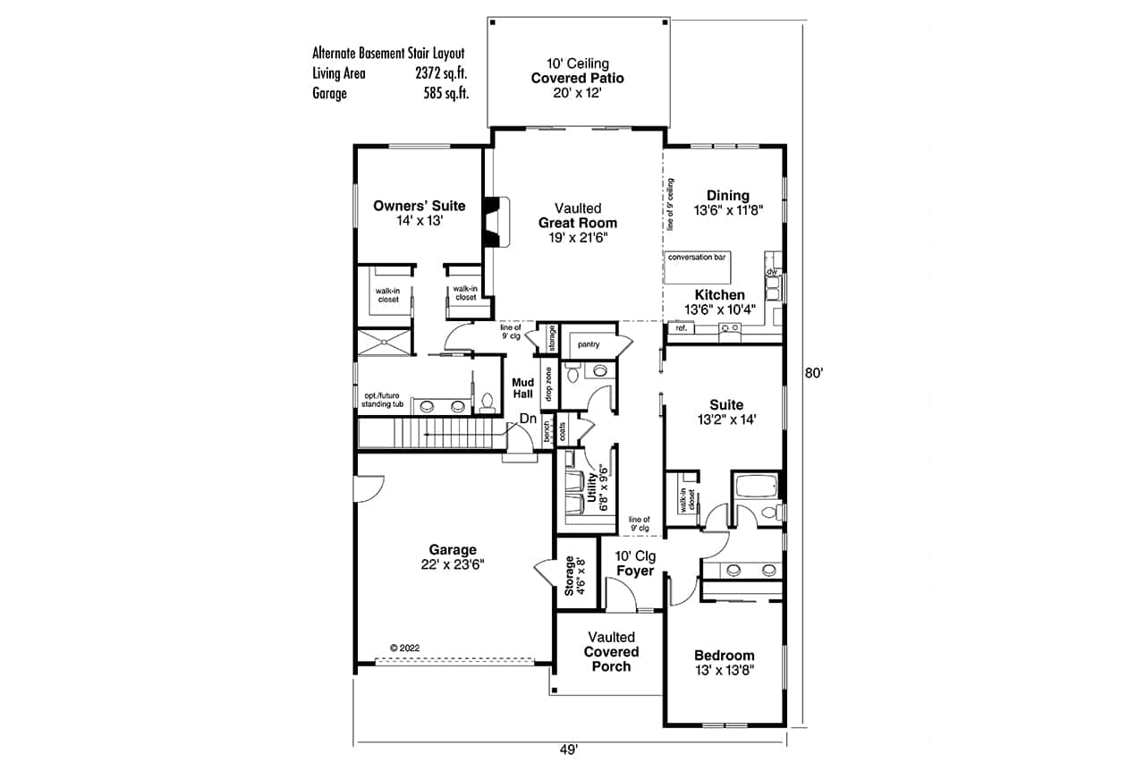 Basement Option Stair Location