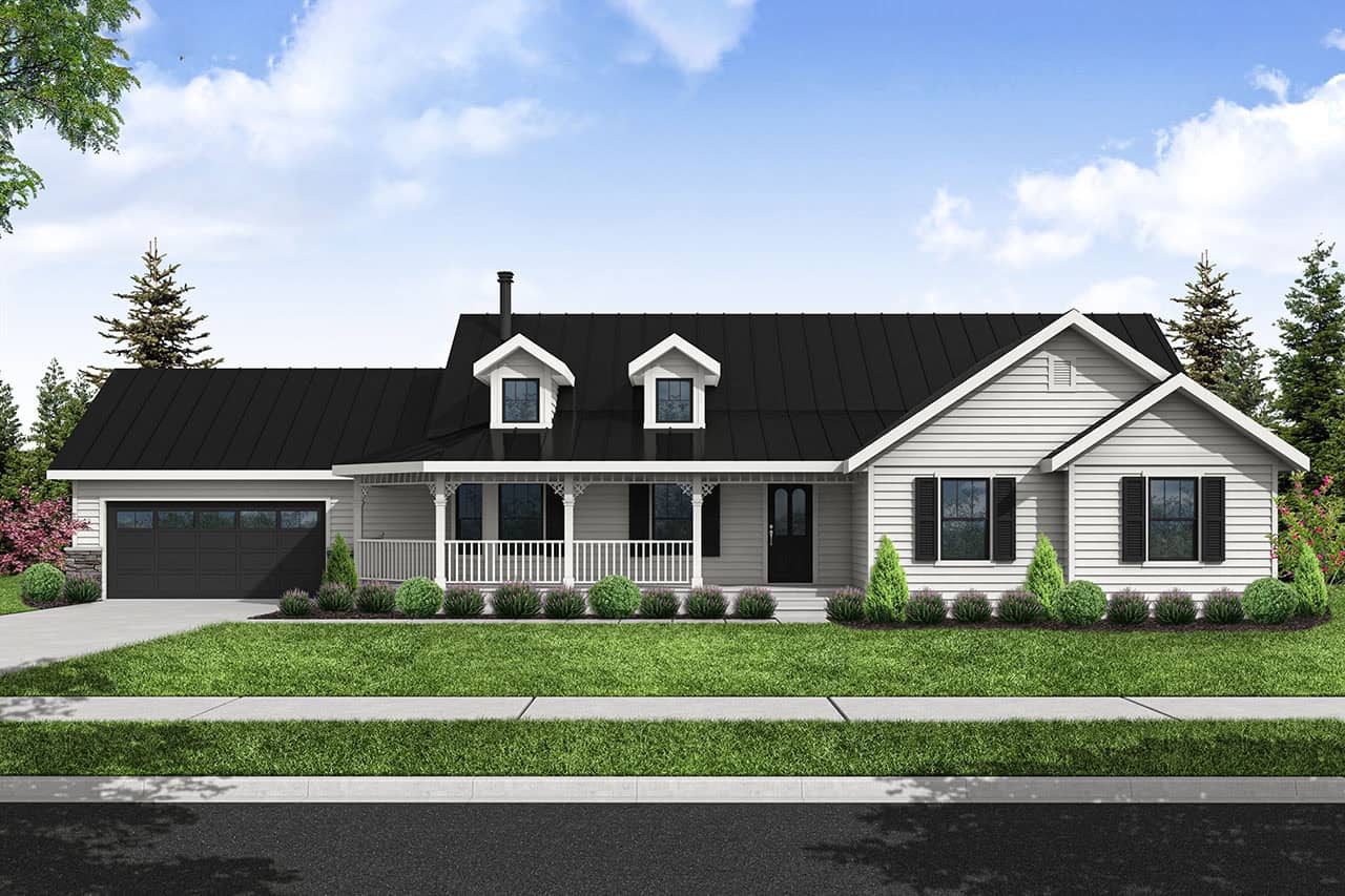 Country House Plan - 3 Bedrms, 2 Baths - 1786 Sq Ft - #108-2133