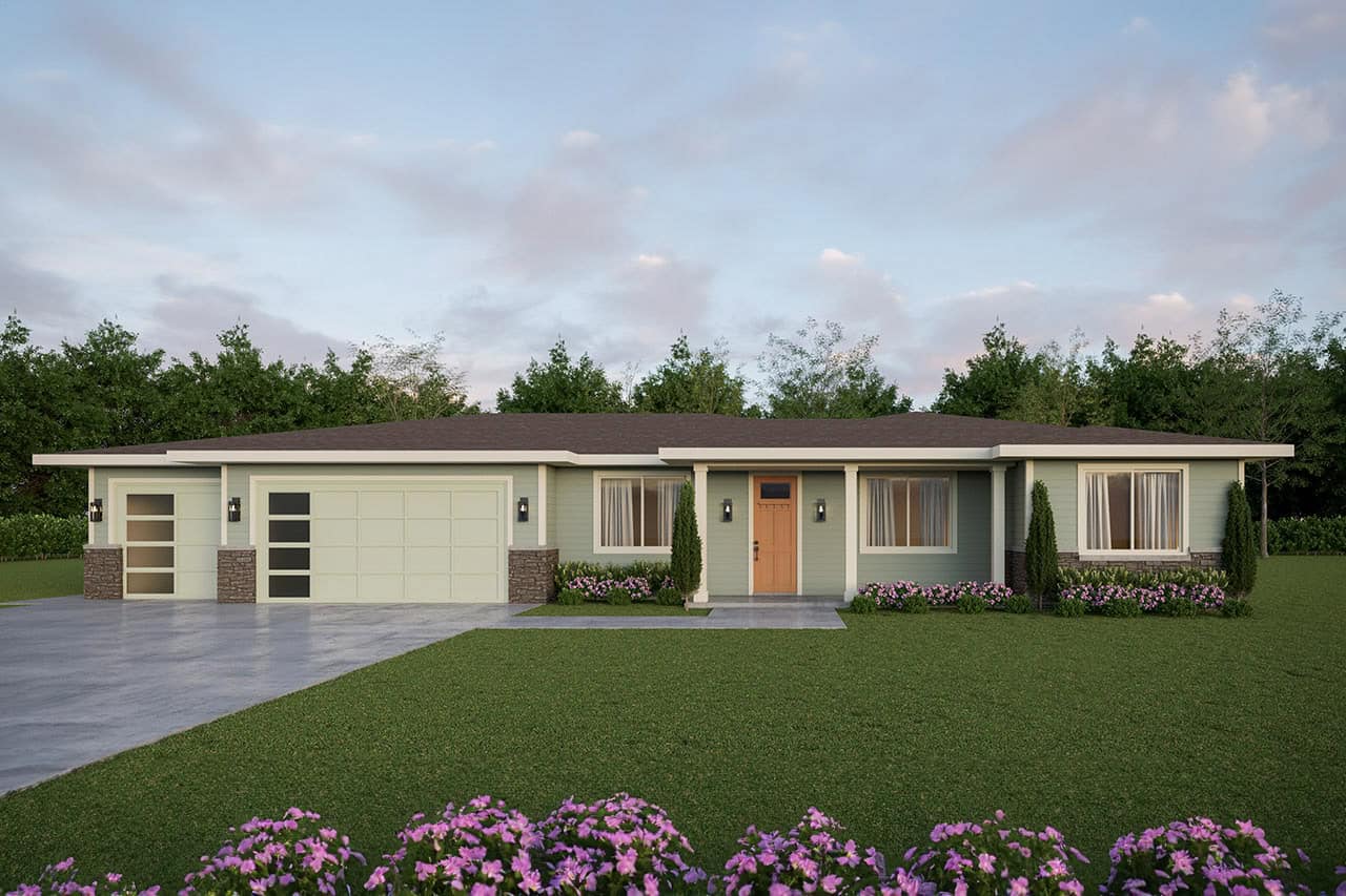 Prairie Home Plan - 4 Bedrms, 2.5 Baths - 2259 Sq Ft - #108-2148