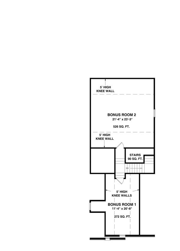 Floor Plan Bonus Room