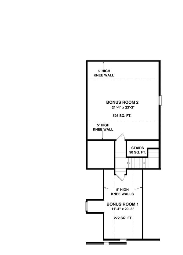Floor Plan Bonus Room