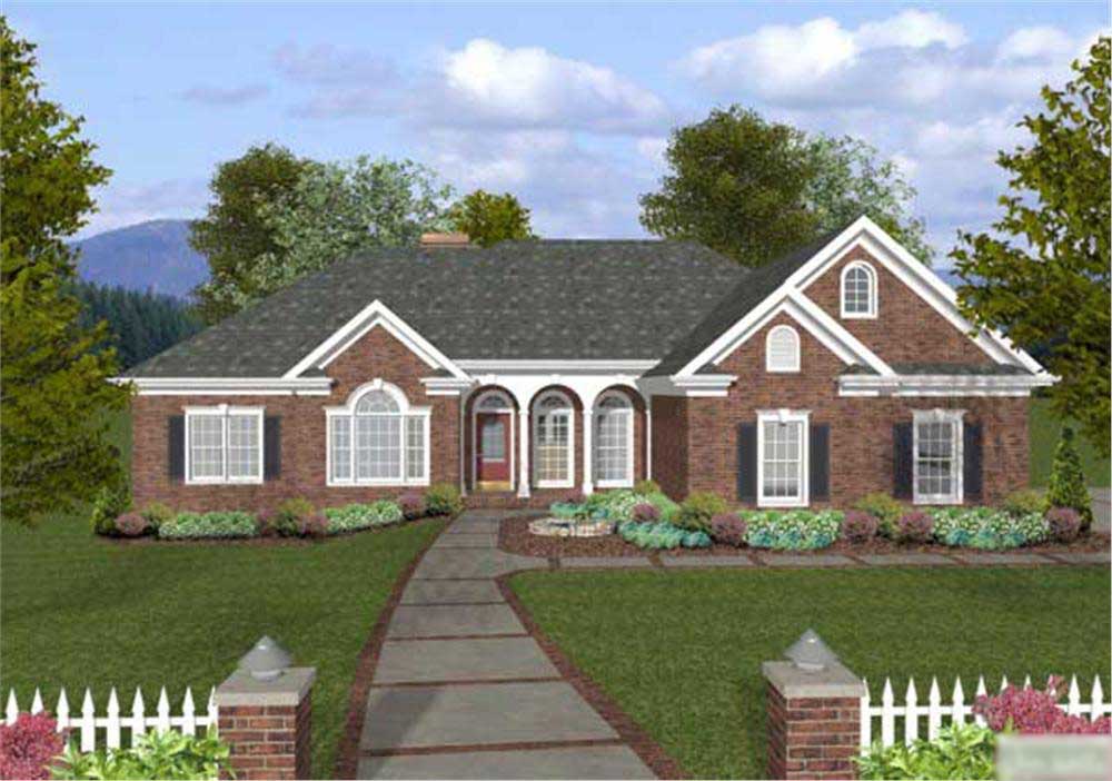 4-Bedroom, 1992 Sq Ft Country Home Plan - 109-1036 - Main Exterior