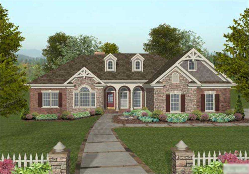 4-Bedroom, 2000 Sq Ft Craftsman House Plan - 109-1047 - Front Exterior