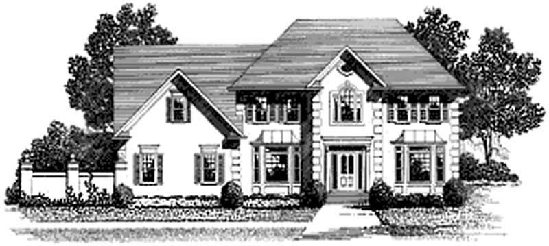 3-Bedroom, 2300 Sq Ft European Home Plan - 109-1054 - Main Exterior
