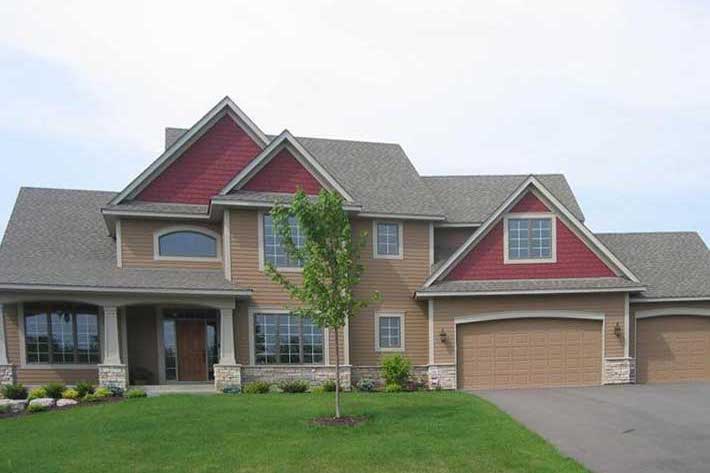 4-Bedroom, 3159 Sq Ft Country Home Plan - 109-1059 - Main Exterior