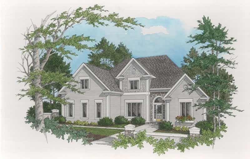 4-Bedroom, 3012 Sq Ft European Home Plan - 109-1067 - Main Exterior