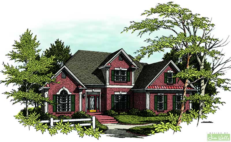 3-Bedroom, 1991 Sq Ft Craftsman House Plan - 109-1084 - Front Exterior