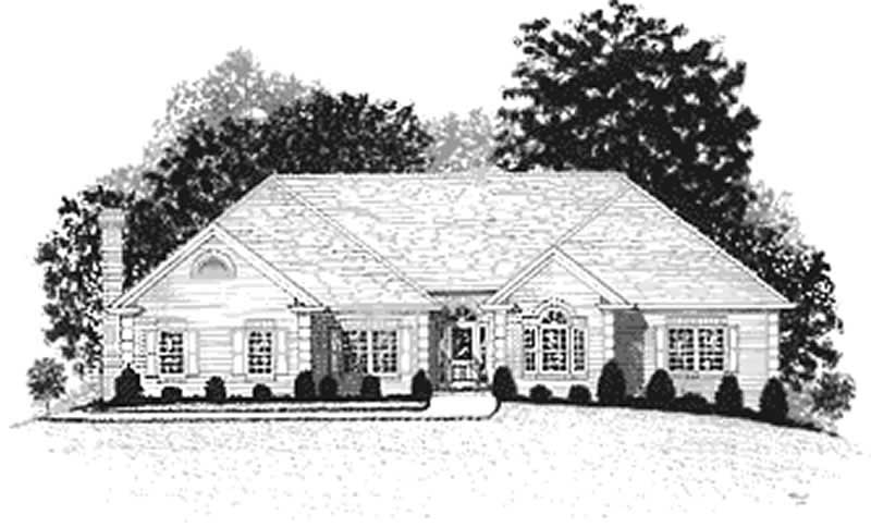 4-Bedroom, 2499 Sq Ft Ranch Home Plan - 109-1117 - Main Exterior