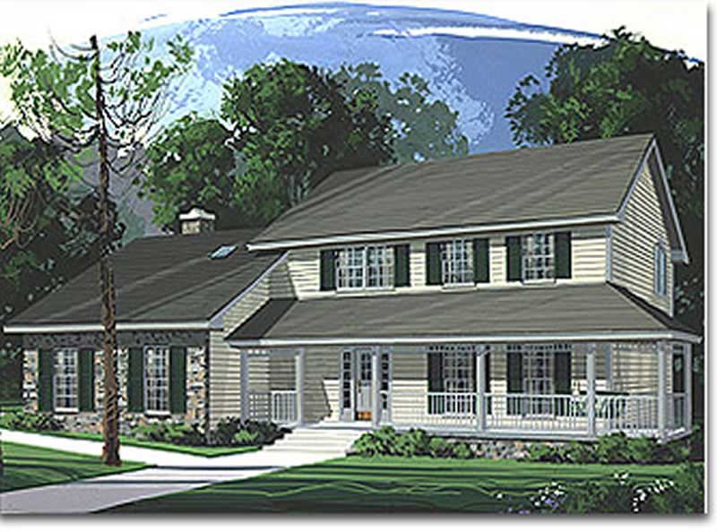 3-Bedroom, 2147 Sq Ft Country Home Plan - 109-1141 - Main Exterior