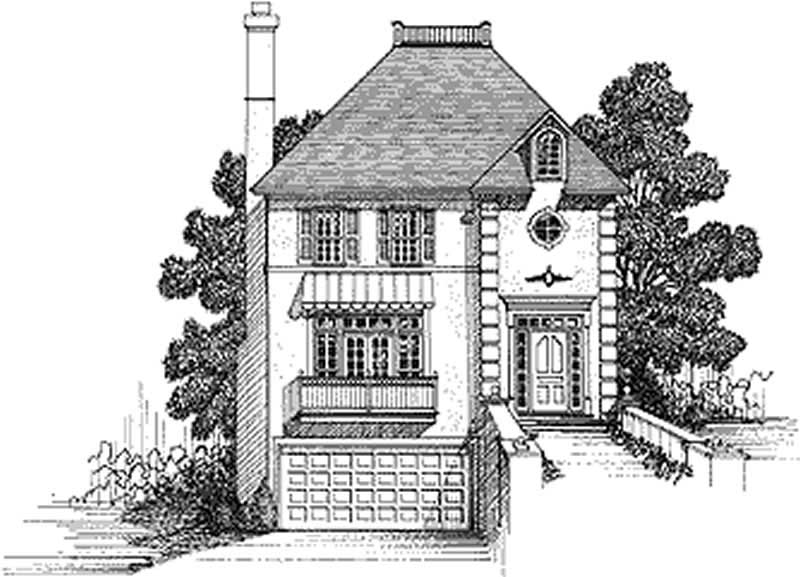 3-Bedroom, 2005 Sq Ft European Home Plan - 109-1150 - Main Exterior