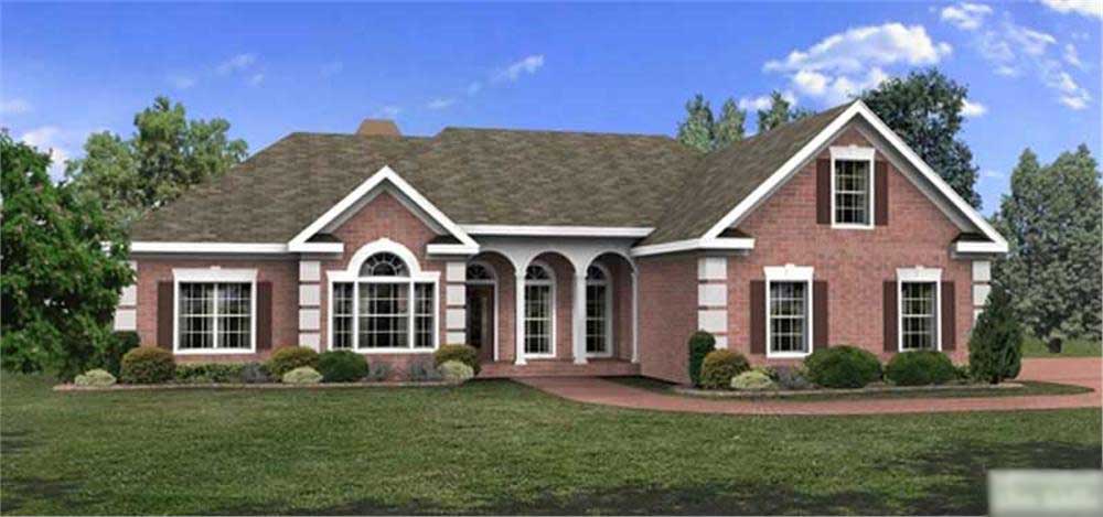 3-Bedroom, 2071 Sq Ft Ranch Home Plan - 109-1164 - Main Exterior