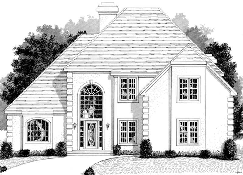 3-Bedroom, 3011 Sq Ft European Home Plan - 109-1170 - Main Exterior