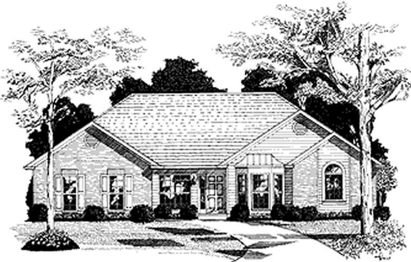 3-Bedroom, 2022 Sq Ft Ranch Home Plan - 109-1178 - Main Exterior
