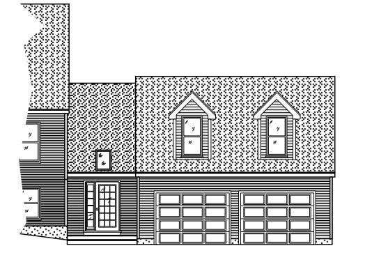0-Bedroom, 537 Sq Ft Garage House Plan - 110-1020 - Front Exterior