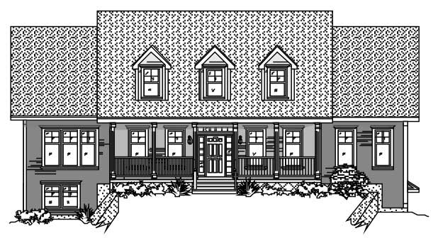 5-Bedroom, 3897 Sq Ft Country Home Plan - 110-1036 - Main Exterior