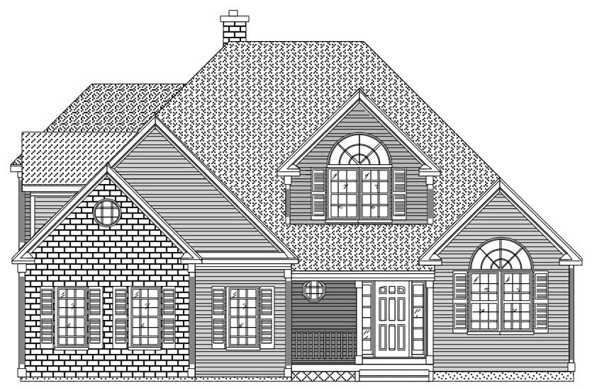 3-Bedroom, 2395 Sq Ft European Home Plan - 110-1207 - Main Exterior