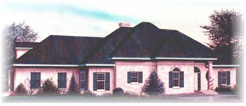 4-Bedroom, 3201 Sq Ft Mediterranean Home Plan - 113-1002 - Main Exterior