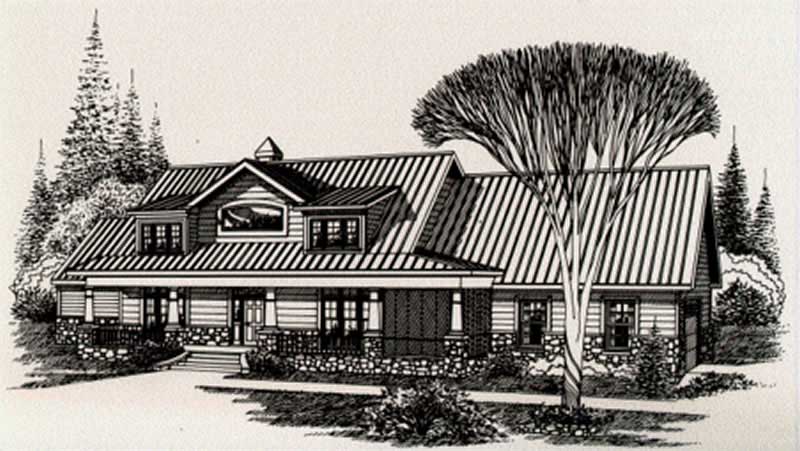 4-Bedroom, 3002 Sq Ft Country House Plan - 113-1031 - Front Exterior