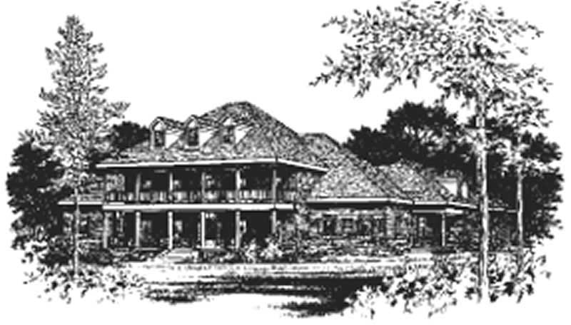 5-Bedroom, 4682 Sq Ft Colonial Home Plan - 113-1065 - Main Exterior