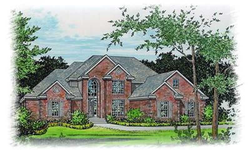 4-Bedroom, 2644 Sq Ft European House Plan - 113-1080 - Front Exterior