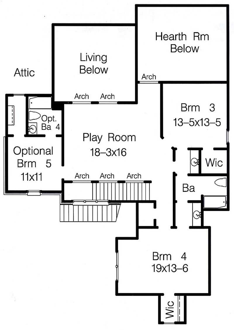 SECOND LEVEL FLOOR PLAN