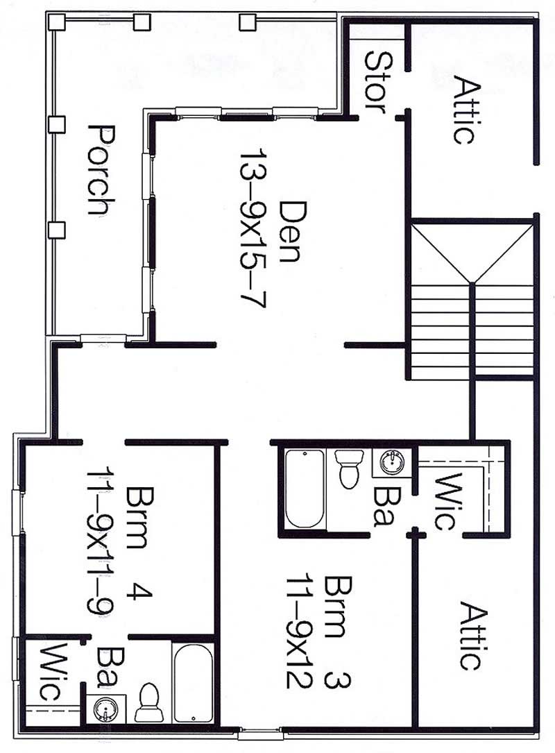 SECOND LEVEL FLOOR PLAN