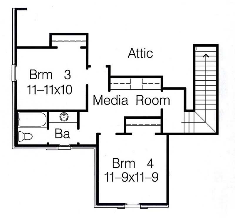 SECOND LEVEL FLOOR PLAN
