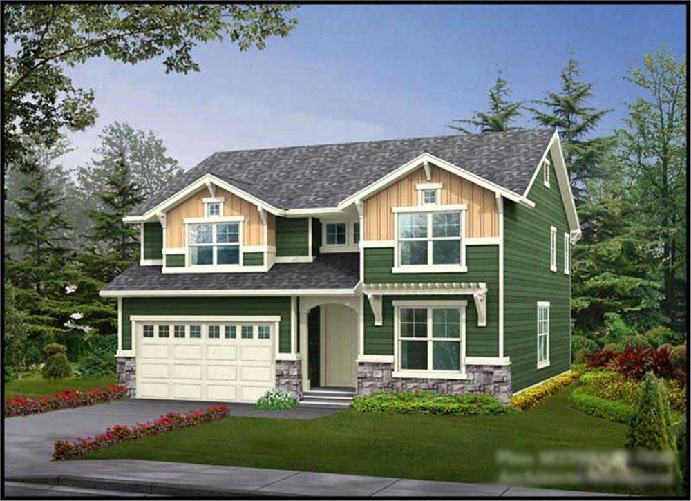 5-Bedroom, 3716 Sq Ft Multi-Level Home Plan - 115-1026 - Main Exterior