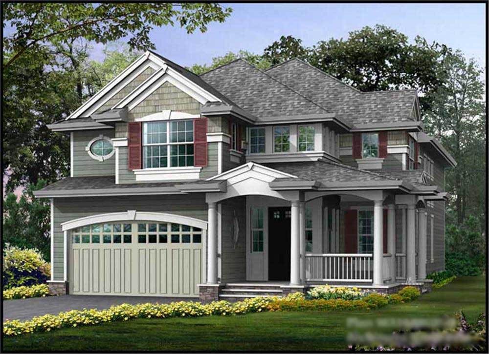 3-Bedroom, 3235 Sq Ft Ranch Home Plan - 115-1053 - Main Exterior