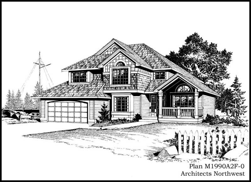 3-Bedroom, 1990 Sq Ft Country House Plan - 115-1062 - Front Exterior