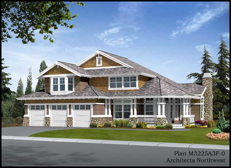 4-Bedroom, 3225 Sq Ft Ranch Home Plan - 115-1089 - Main Exterior