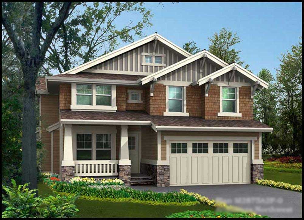 4-Bedroom, 2875 Sq Ft Ranch Home Plan - 115-1099 - Main Exterior