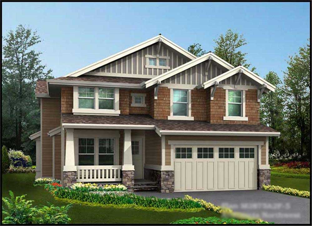 4-Bedroom, 3095 Sq Ft Ranch Home Plan - 115-1139 - Main Exterior