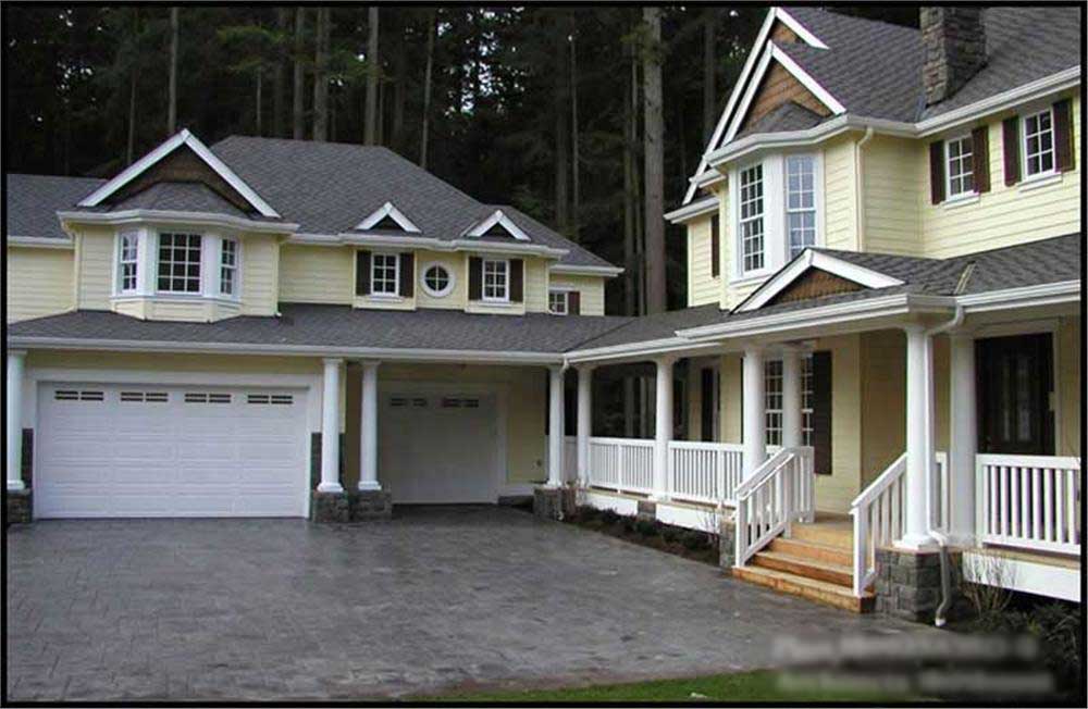 4-Bedroom, 4925 Sq Ft Country House Plan - 115-1197 - Front Exterior