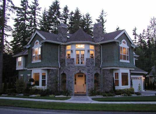 4-Bedroom, 4400 Sq Ft Shingle House Plan - 115-1256 - Front Exterior