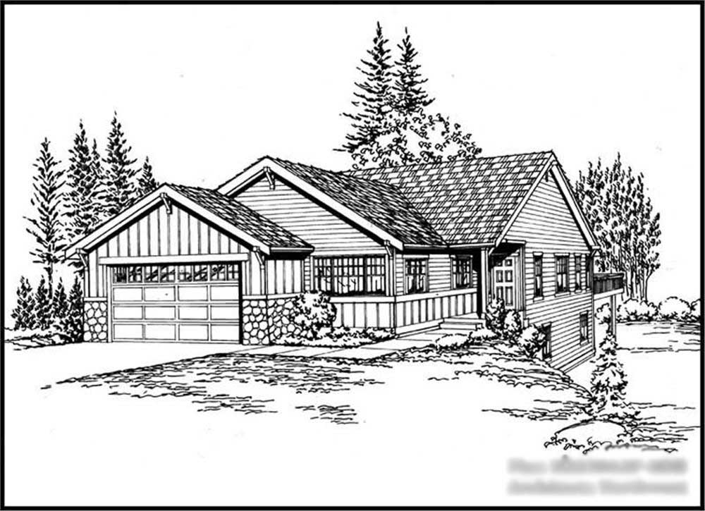 2-Bedroom, 2238 Sq Ft Ranch Home Plan - 115-1278 - Main Exterior