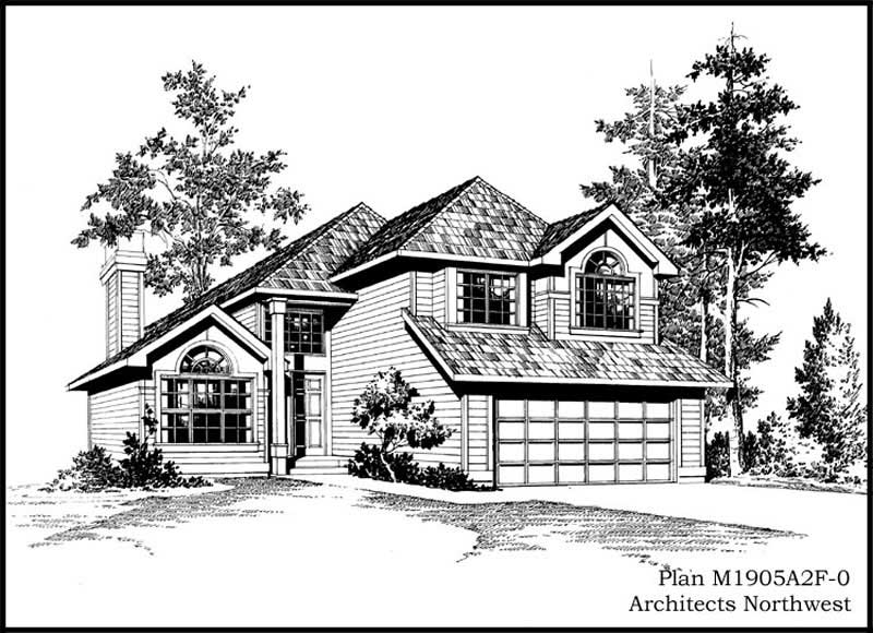 4-Bedroom, 1905 Sq Ft Craftsman House Plan - 115-1314 - Front Exterior