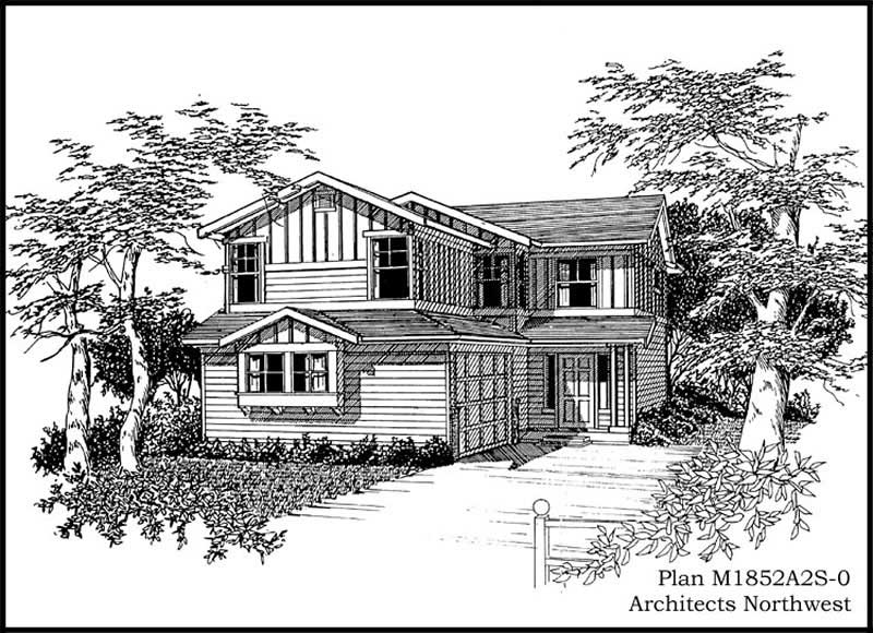 4-Bedroom, 1852 Sq Ft Multi-Level House Plan - 115-1315 - Front Exterior