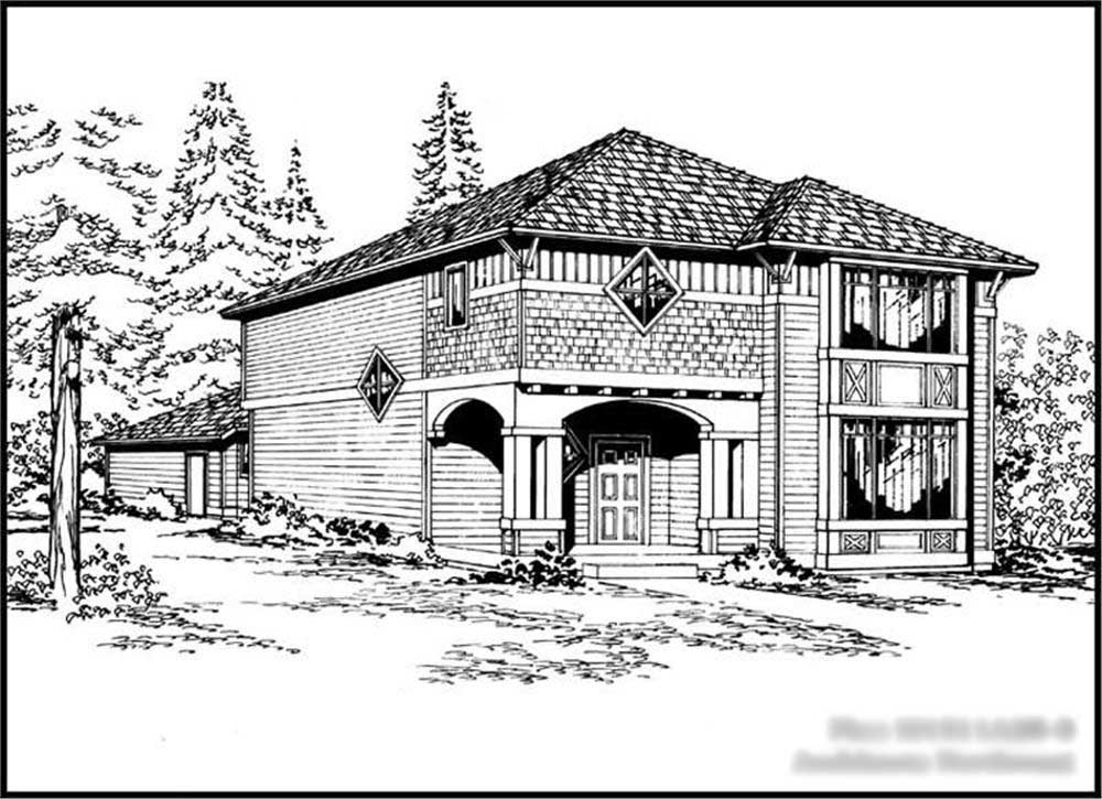3-Bedroom, 1511 Sq Ft Craftsman House Plan - 115-1352 - Front Exterior