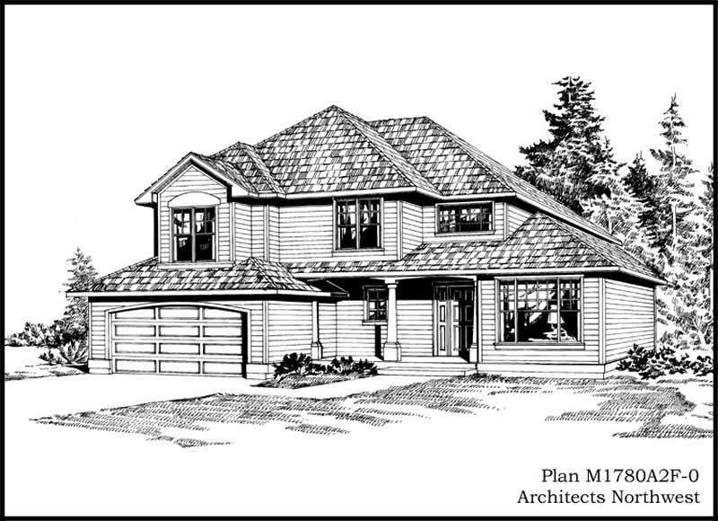3-Bedroom, 1780 Sq Ft Craftsman House Plan - 115-1359 - Front Exterior